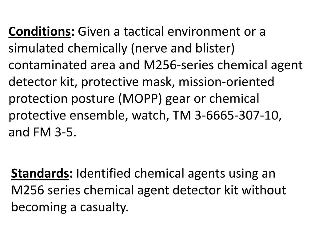 PPT Identify Chemical Agents Using M256Series Chemical Agent