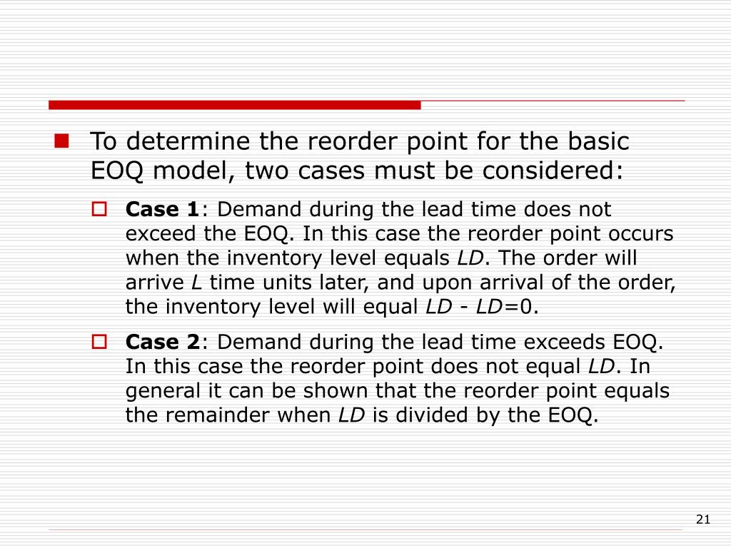 PPT Chapter 15 Deterministic EOQ Inventory Models PowerPoint Presentation ID252888