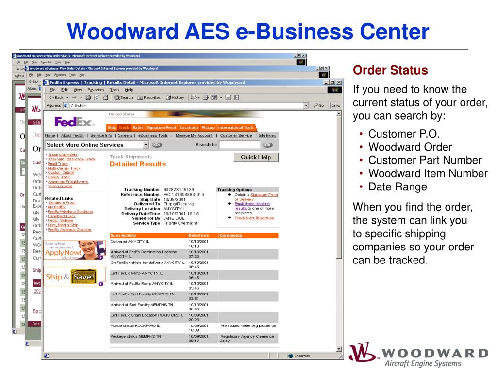 PPT Woodward eBusiness Center PowerPoint Presentation, free download