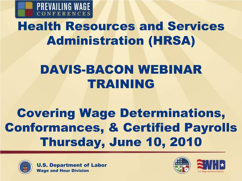 PPT DavisBacon Labor Standards/Contract Stipulations