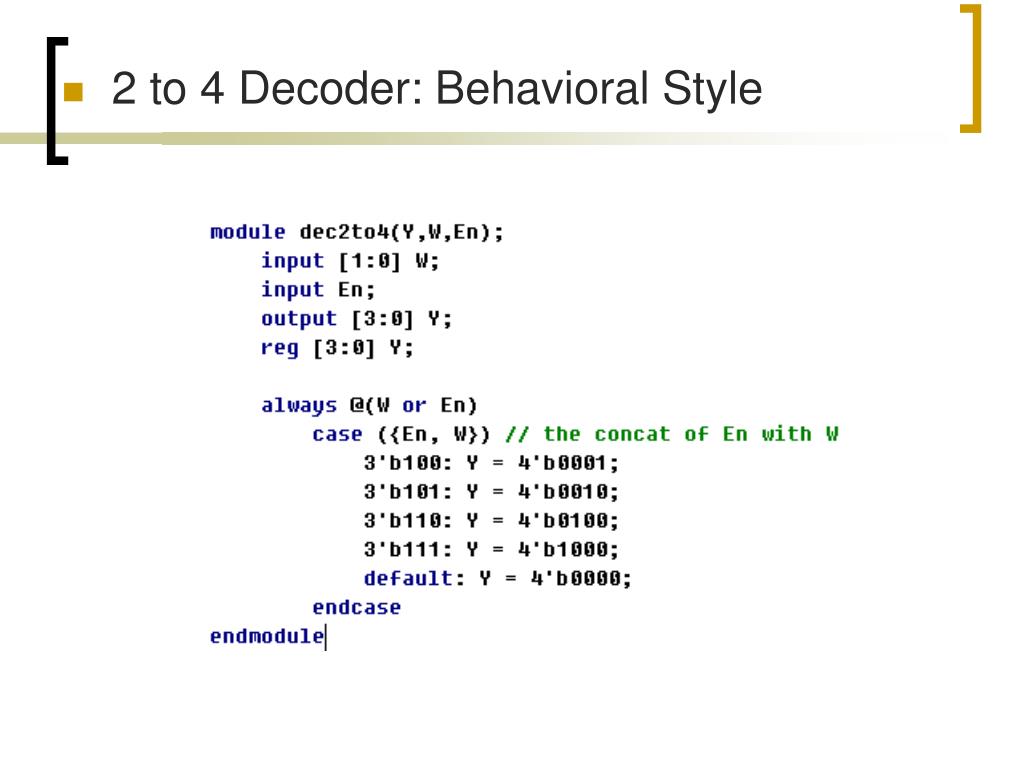 Verilog Code Examples