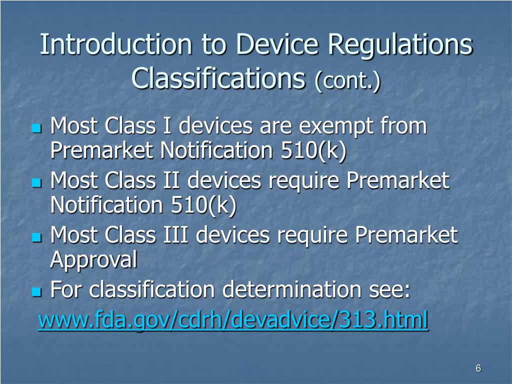 PPT Overview of FDA Device Regulations PowerPoint Presentation, free