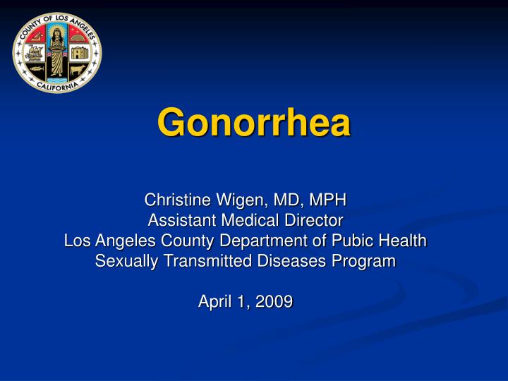 PPT Gonorrhea PowerPoint Presentation, free download ID255082