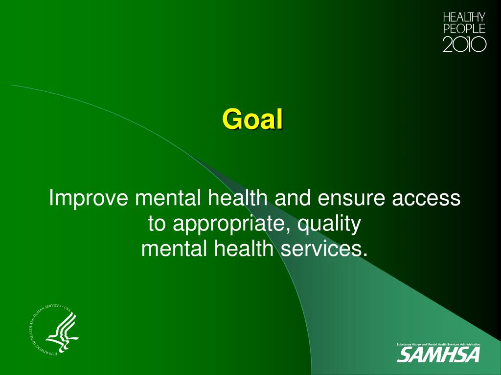 PPT Healthy People 2010 Mental Health Objectives PowerPoint Presentation ID255767