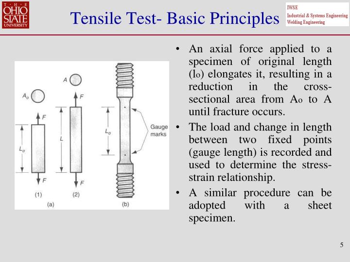 PPT ISE 311 Tensile Testing Lab in conjunction with