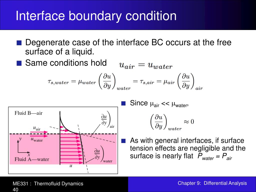 PPT Chapter 9 Differential Analysis of Fluid Flow PowerPoint