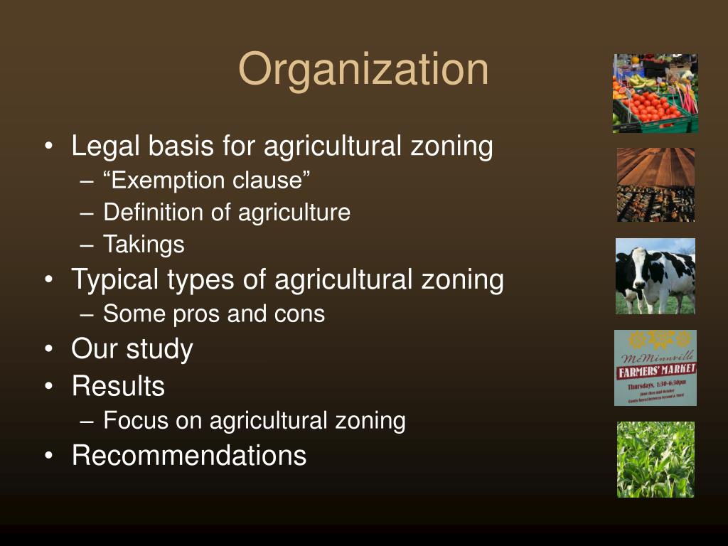 PPT Supporting Agriculture through Zoning PowerPoint Presentation