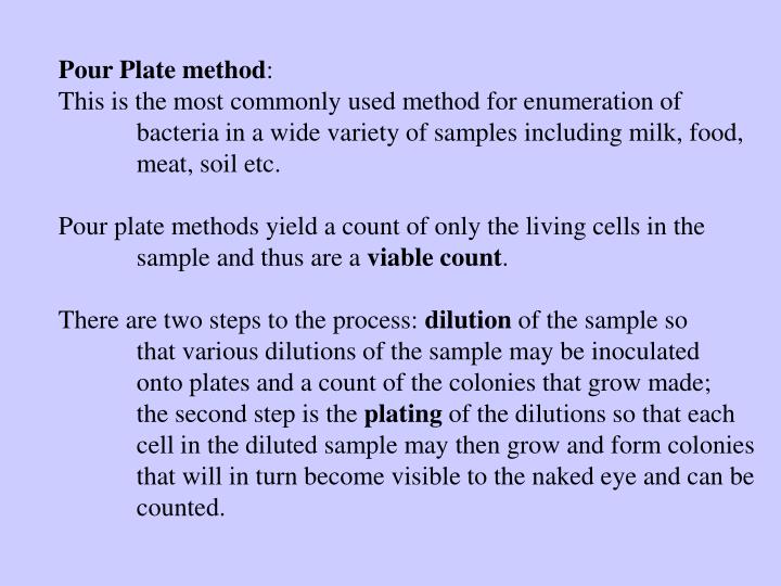 PPT Introduction to Lab Ex. 19 Enumeration of Bacteria Pour Plate