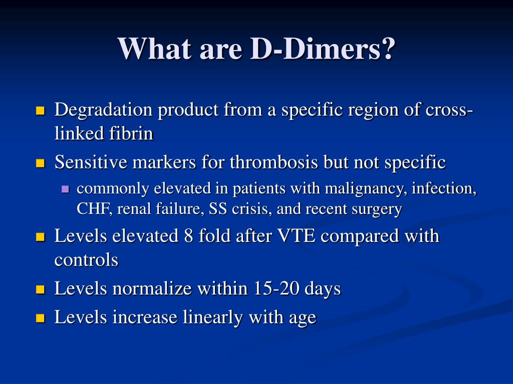 PPT DDimers Clinical Utility in the Diagnosis of PE PowerPoint
