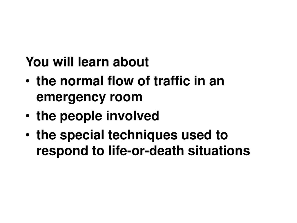 PPT Emergency Room PowerPoint Presentation, free download ID26005