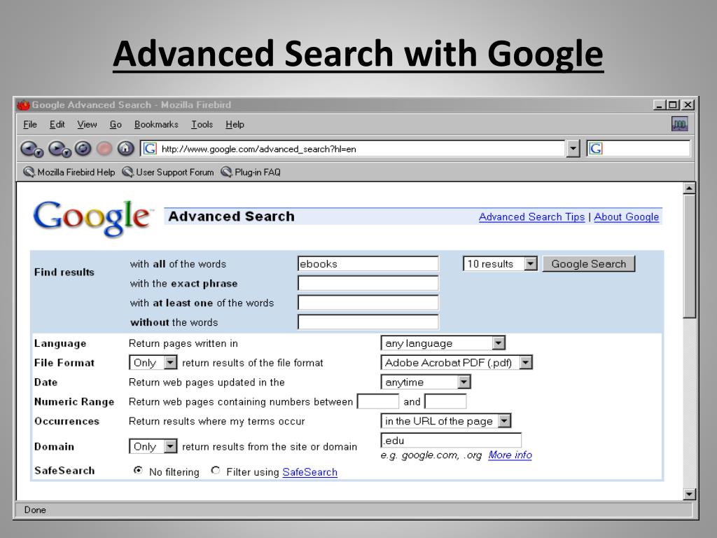 PPT Google and Beyond Advanced Search Engine Hacking and WebBased
