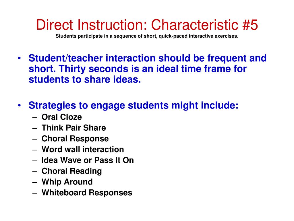 PPT DIRECT INTERACTIVE INSTRUCTION PowerPoint Presentation, free