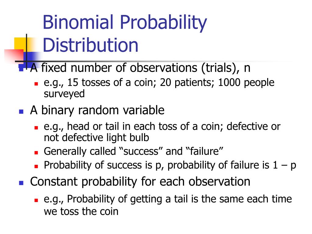 PPT Examples of discrete probability distributions PowerPoint