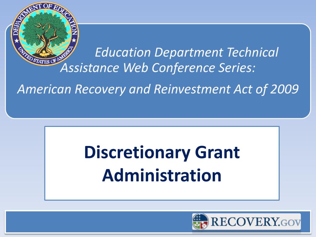 PPT Discretionary Grant Administration PowerPoint Presentation, free