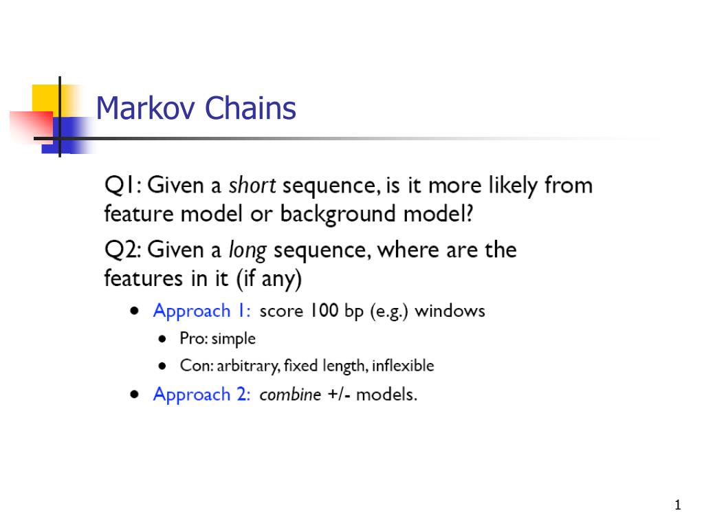 PPT Markov Chains PowerPoint Presentation, free download ID265257