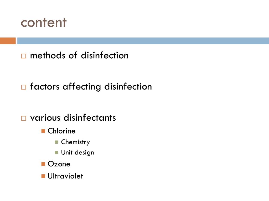 PPT DISINFECTION PowerPoint Presentation, free download ID265501