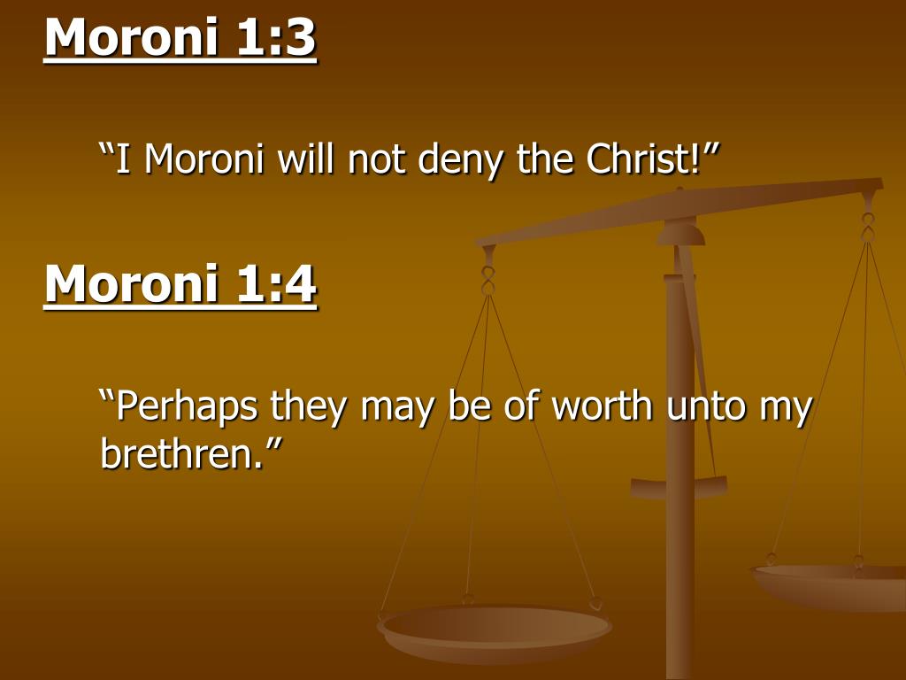 PPT Moroni 16 PowerPoint Presentation, free download ID267138