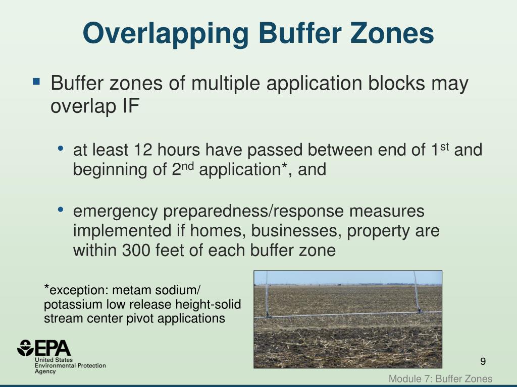 PPT Buffer Zones Distances, Credits & Posting (2011) PowerPoint