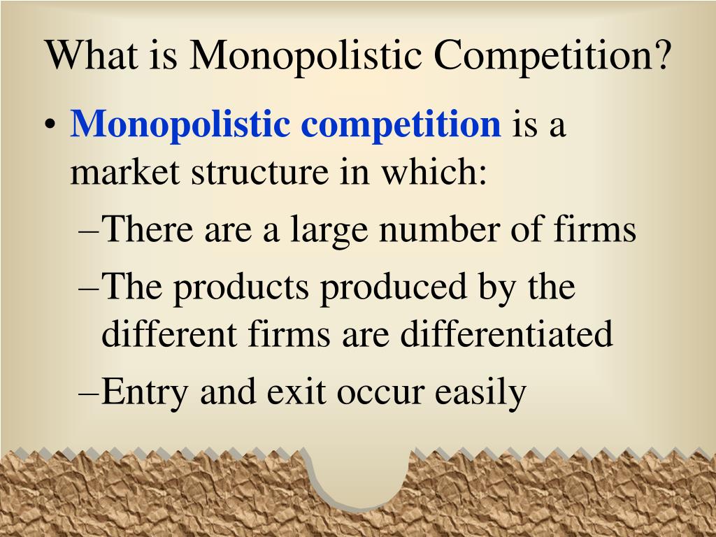 PPT Monopolistic Competition PowerPoint Presentation, free download
