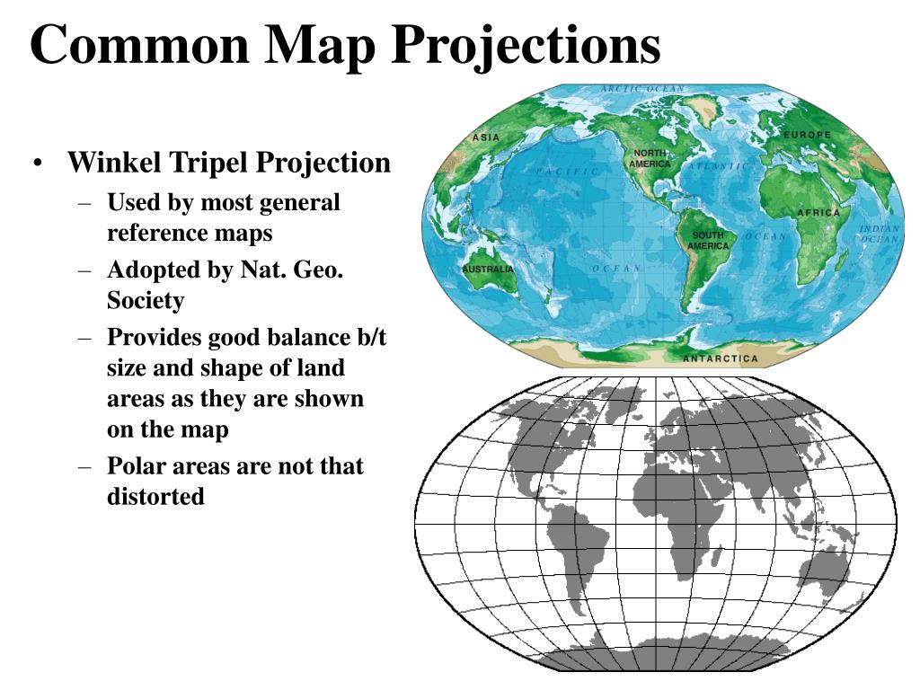 map projections Flashcards Quizlet