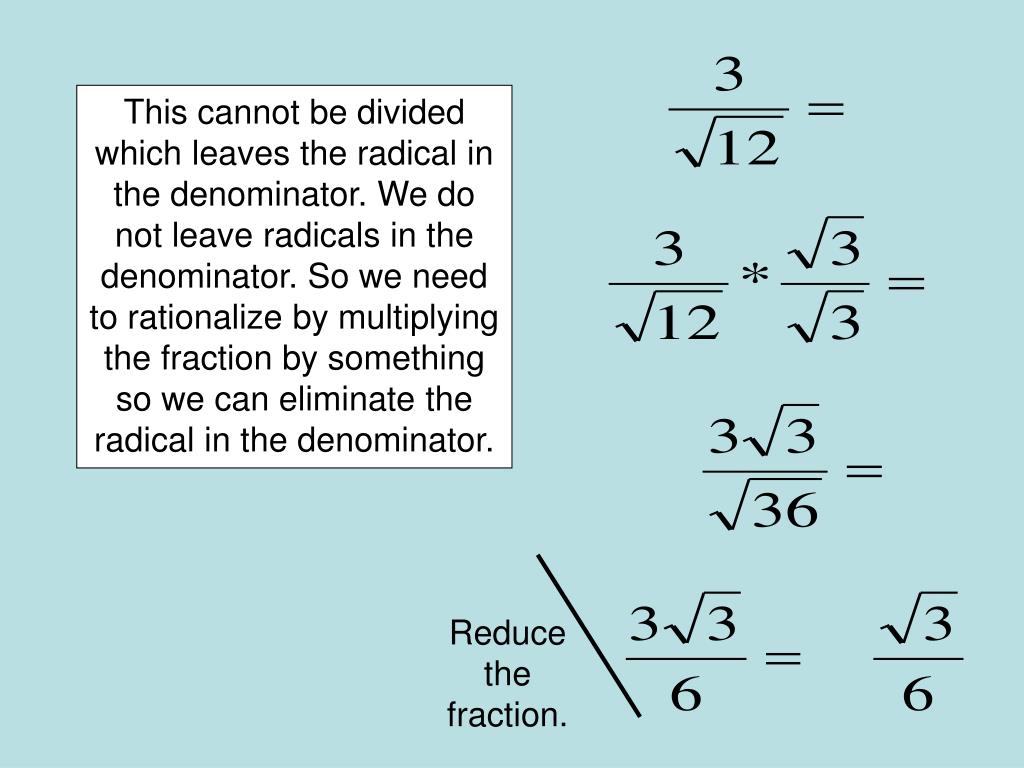 PPT Multiplying & Dividing Radicals PowerPoint Presentation, free