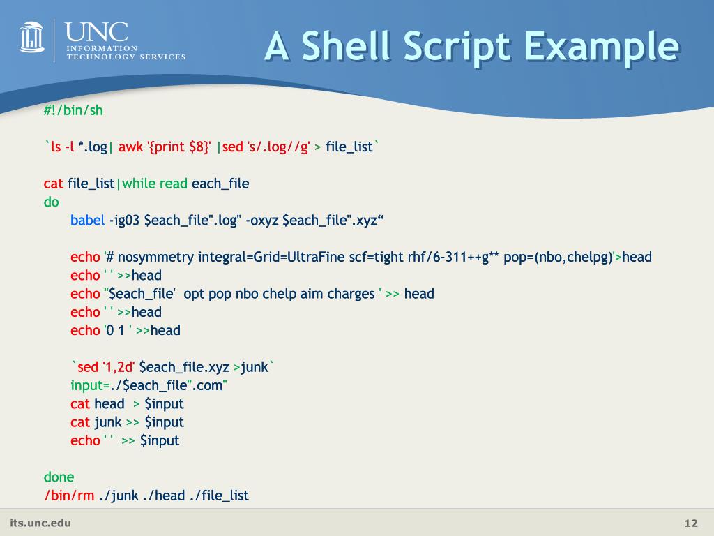 PPT Shell Scripting PowerPoint Presentation, free download ID272255