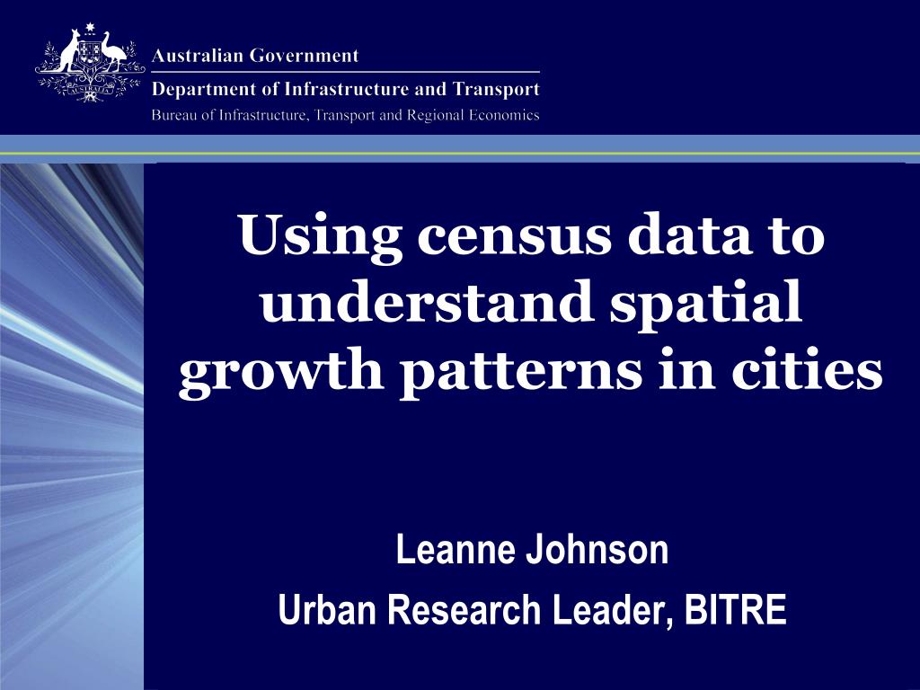 PPT Using census data to understand spatial growth patterns in cities