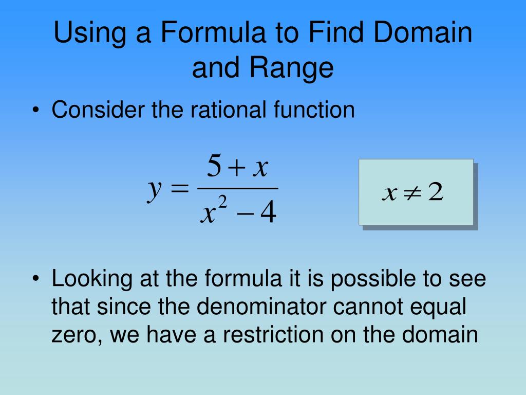 PPT Domain and Range PowerPoint Presentation, free download ID274296