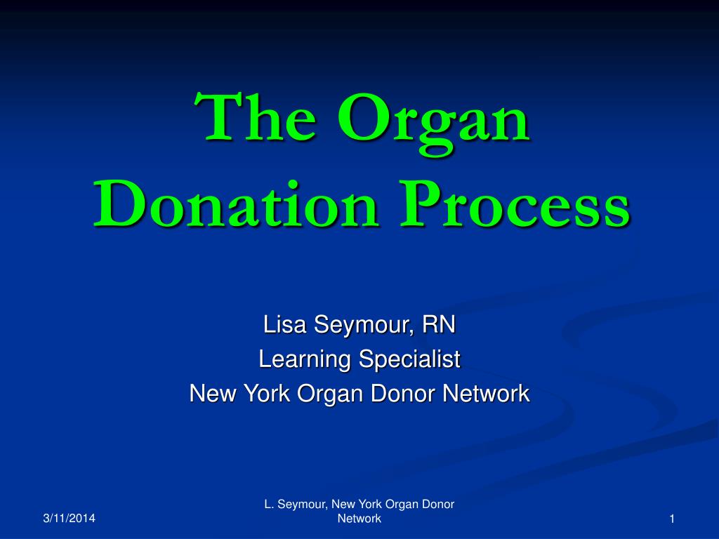 PPT The Organ Donation Process PowerPoint Presentation, free download