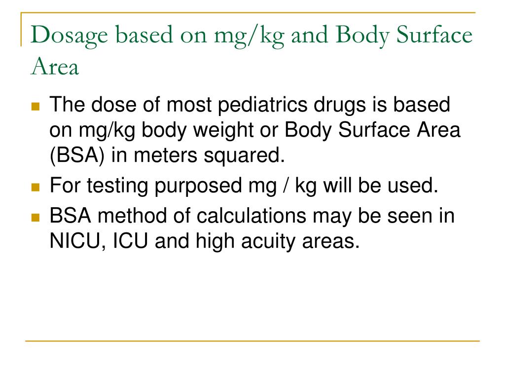 PPT Pediatric Medication Calculations PowerPoint Presentation, free