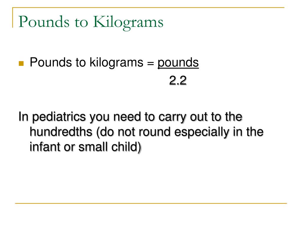 PPT Pediatric Medication Calculations PowerPoint Presentation, free