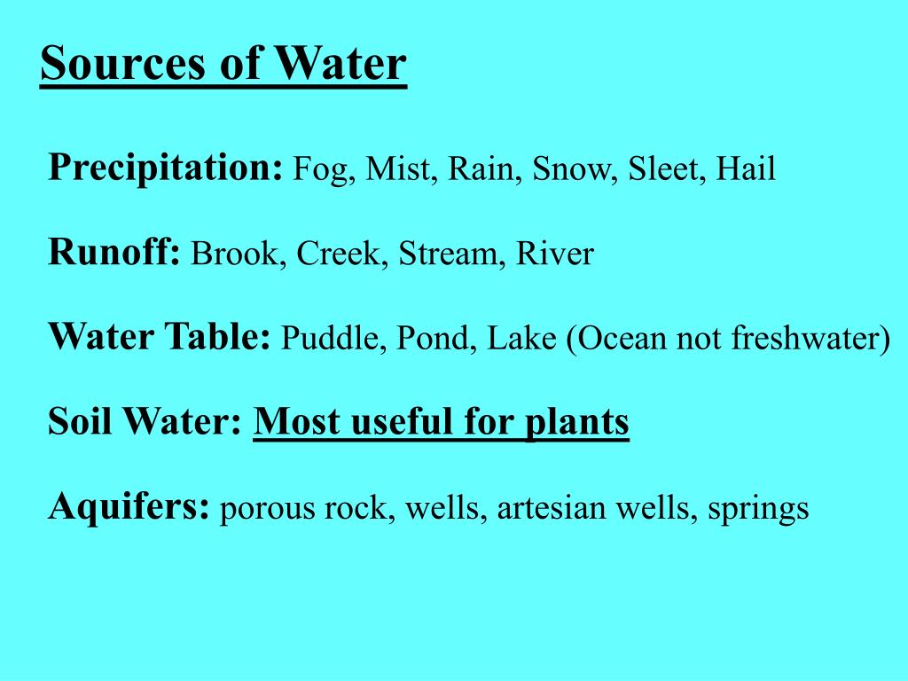 PPT Water PowerPoint Presentation, free download ID27493