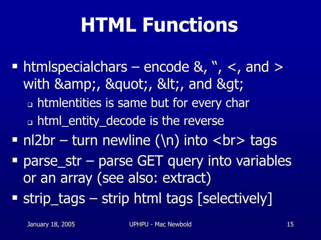 PPT Strings and Regular Expressions in PHP, or “PCRE, POSIX, and