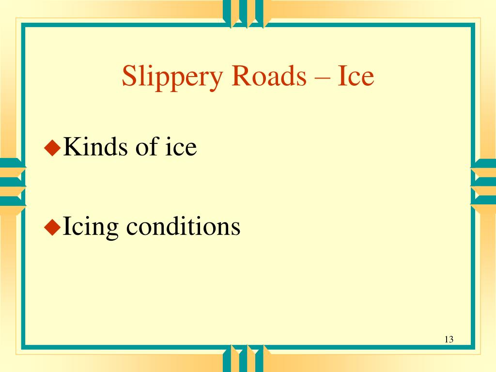 PPT Driving Under Adverse Weather Conditions PowerPoint Presentation