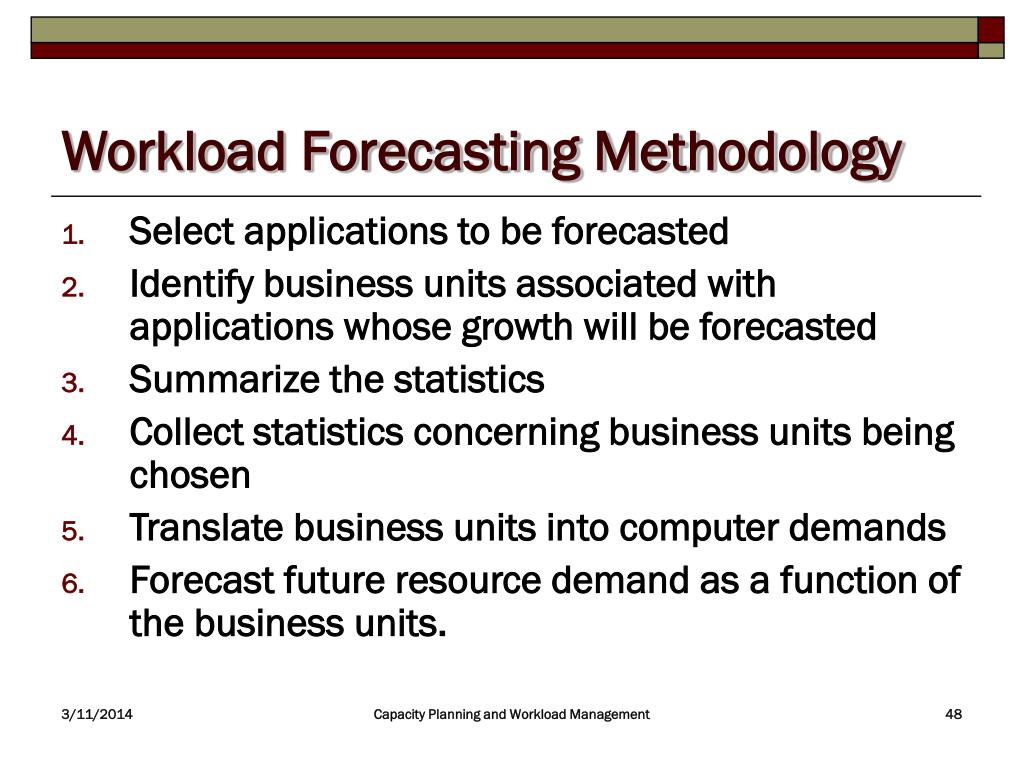PPT Capacity Planning and Workload Forecasting PowerPoint
