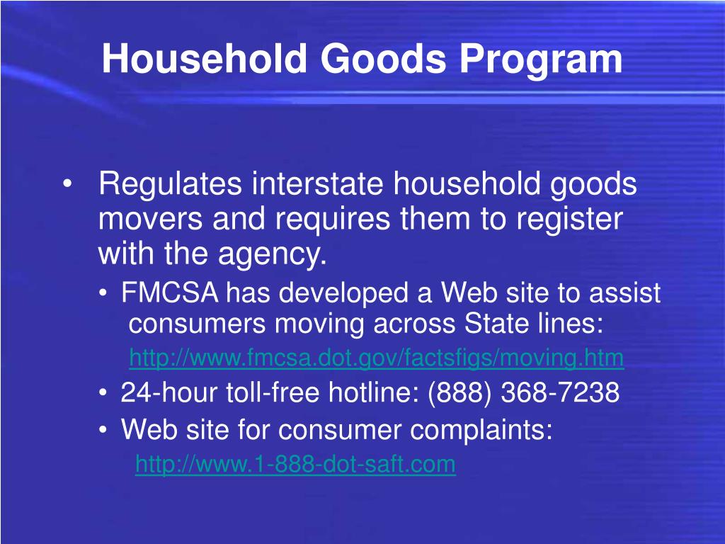 PPT An Introduction to the Federal Motor Carrier Safety