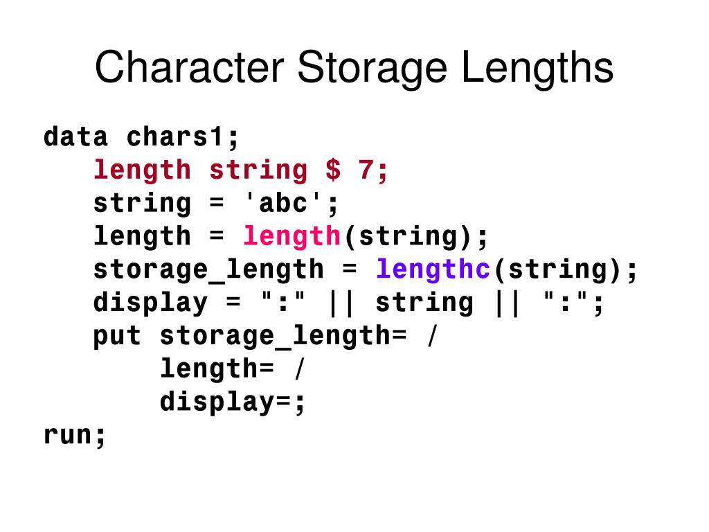 PPT An Introduction to SAS Character Functions (including some new