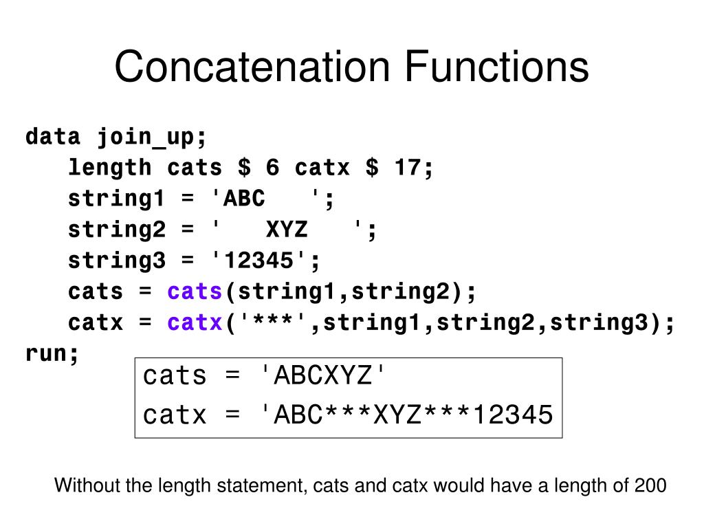 PPT An Introduction to SAS Character Functions