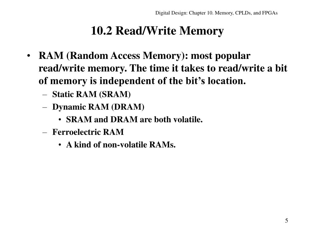 PPT Chapter 10. Memory, CPLDs, and FPGAs PowerPoint Presentation, free download ID277734