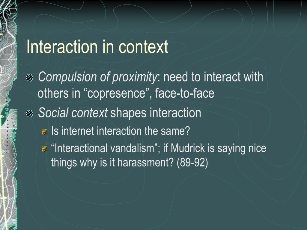 PPT Social Interaction and Everyday Life PowerPoint Presentation