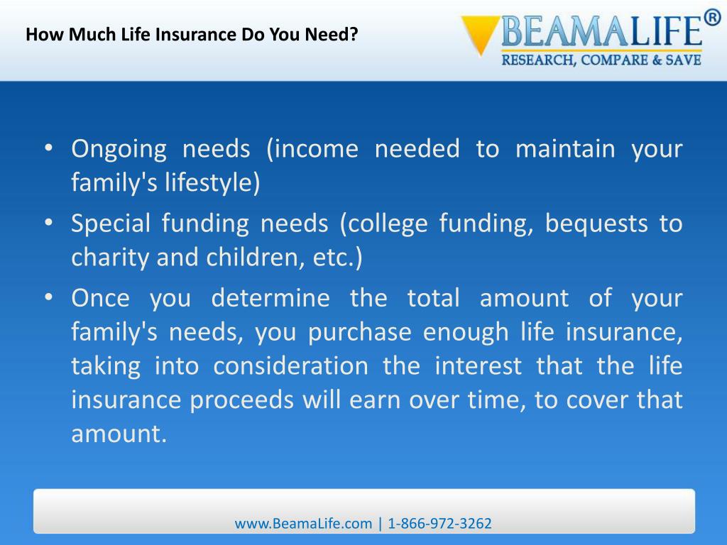 PPT How Much Life Insurance Do You Need PowerPoint Presentation, free