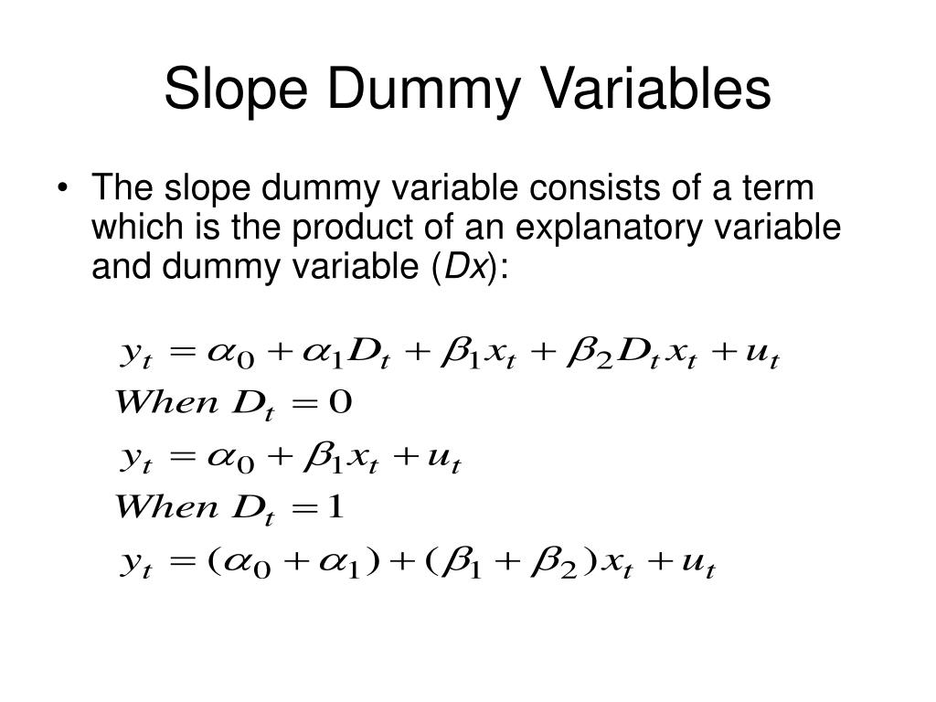 PPT Dummy Variables PowerPoint Presentation, free download ID279643
