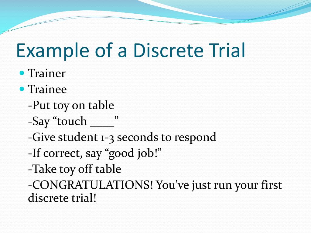 PPT ABA and Discrete Trial Teaching PowerPoint Presentation, free