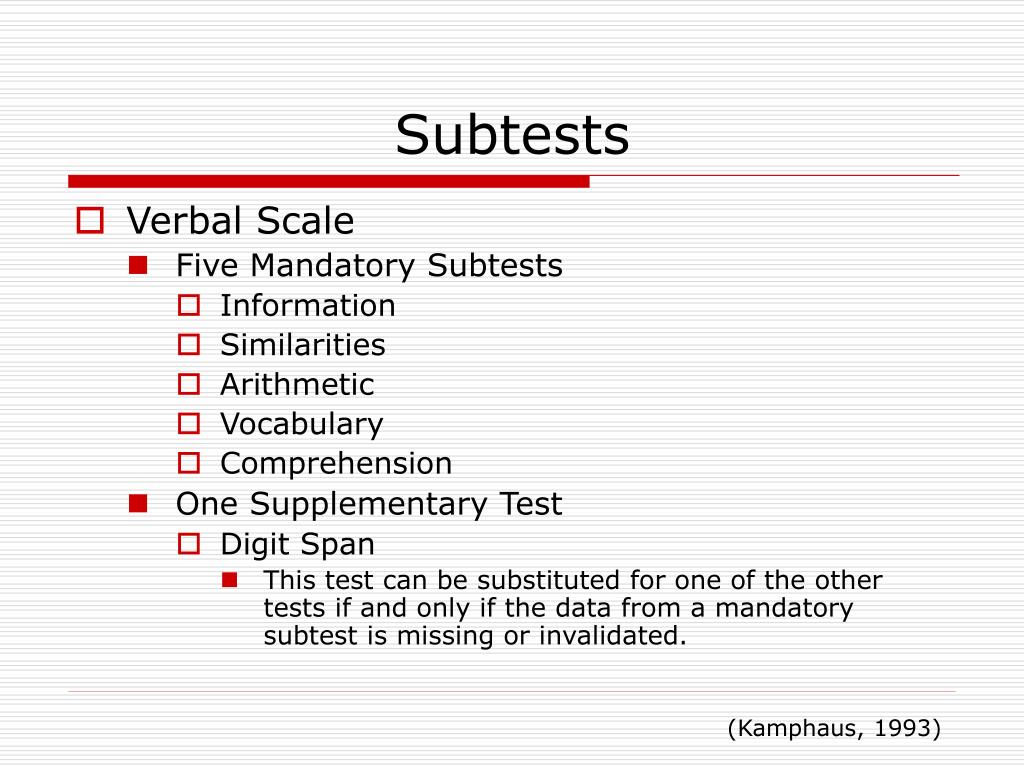 PPT Intelligence Testing with the Wechsler Intelligence Scale for Children, Version III