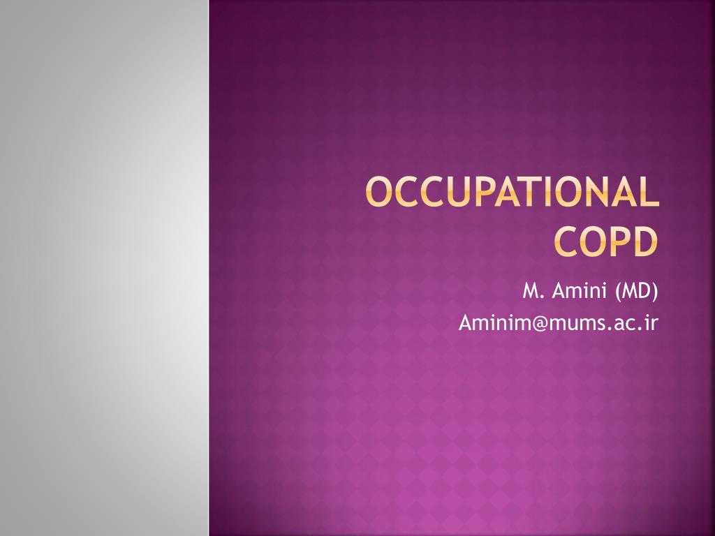 PPT Occupational COPD PowerPoint Presentation, free download ID280971