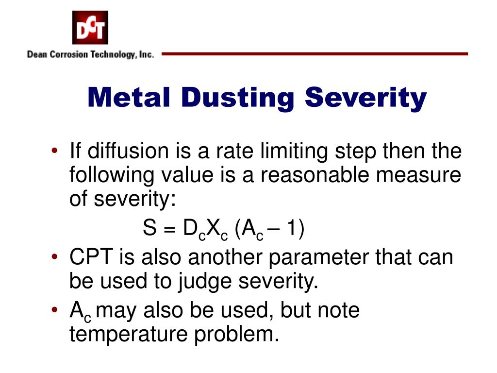 PPT Metal Dusting Calculations PowerPoint Presentation, free download
