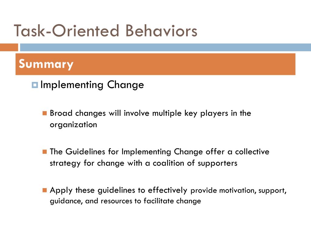 PPT Implementing Change PowerPoint Presentation ID281200
