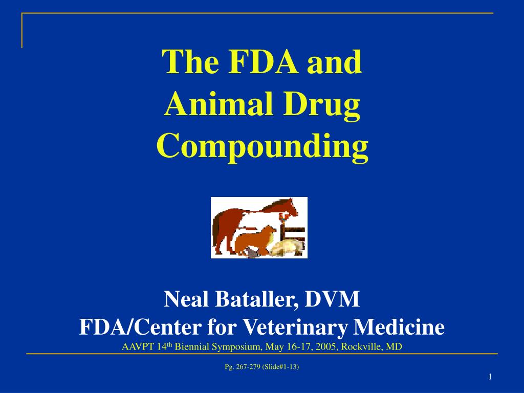 PPT Neal Bataller , DVM Veterinary Medical Officer Division of Compliance Center for