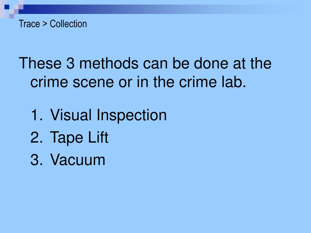 PPT Trace Evidence (Part I) PowerPoint Presentation, free download