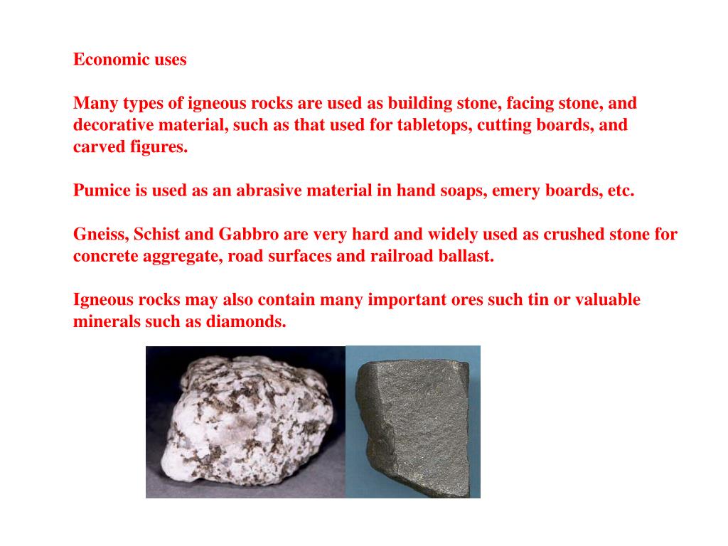 PPT Igneous Rocks Introduction Igneous landforms Economic uses